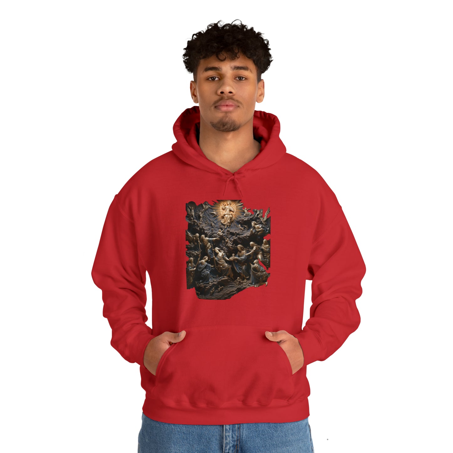 "He Is" God Inspired Hoodie - Heavy Blend