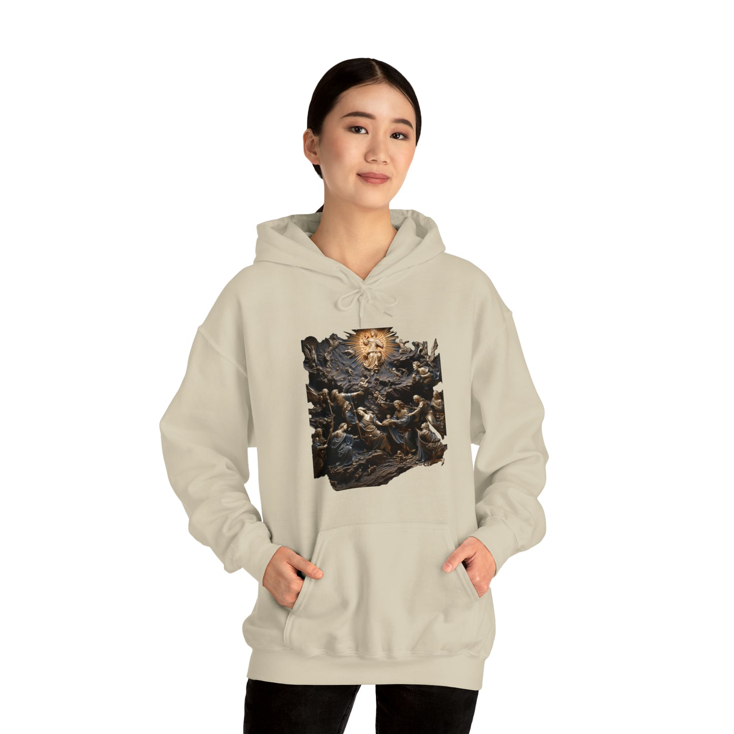 "He Is" God Inspired Hoodie - Heavy Blend