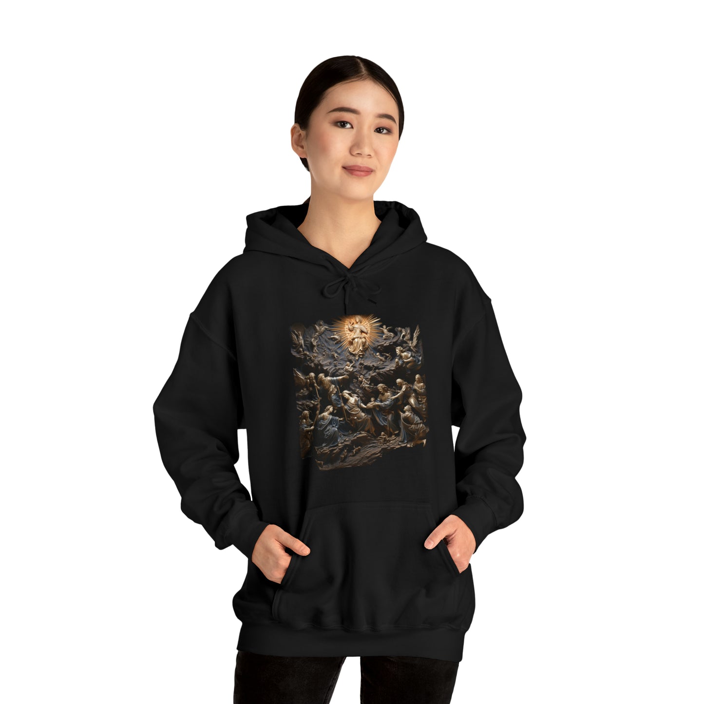 "He Is" God Inspired Hoodie - Heavy Blend