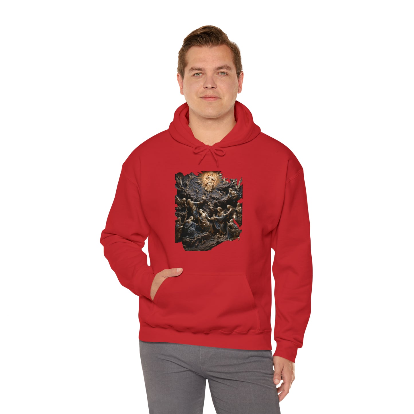 "He Is" God Inspired Hoodie - Heavy Blend