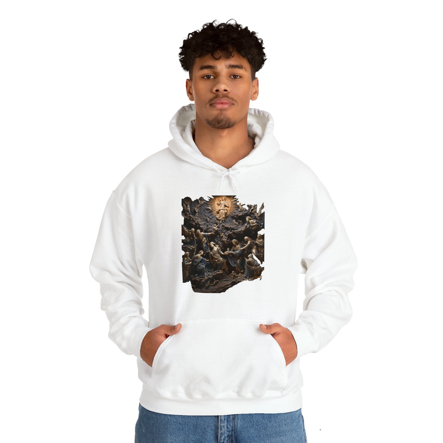 "He Is" God Inspired Hoodie - Heavy Blend