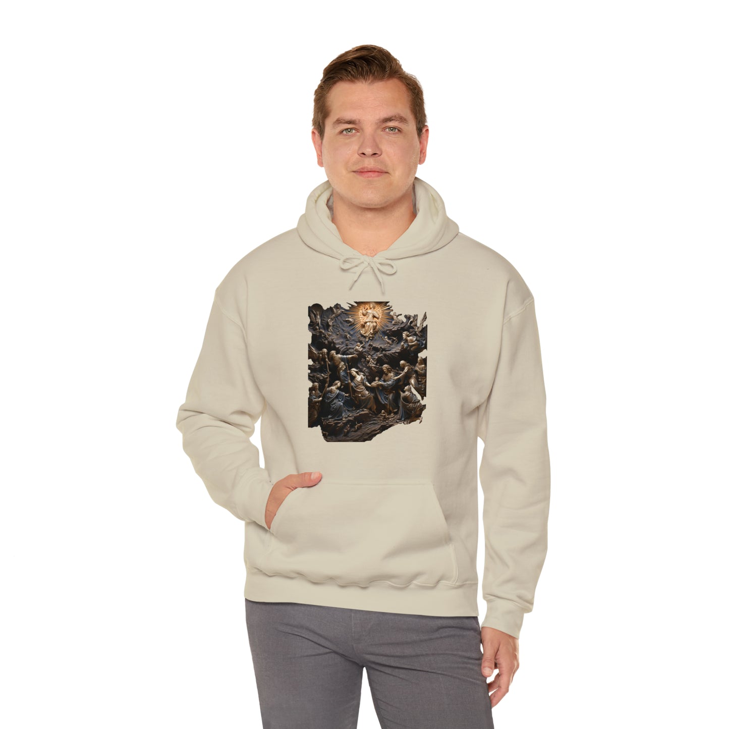 "He Is" God Inspired Hoodie - Heavy Blend