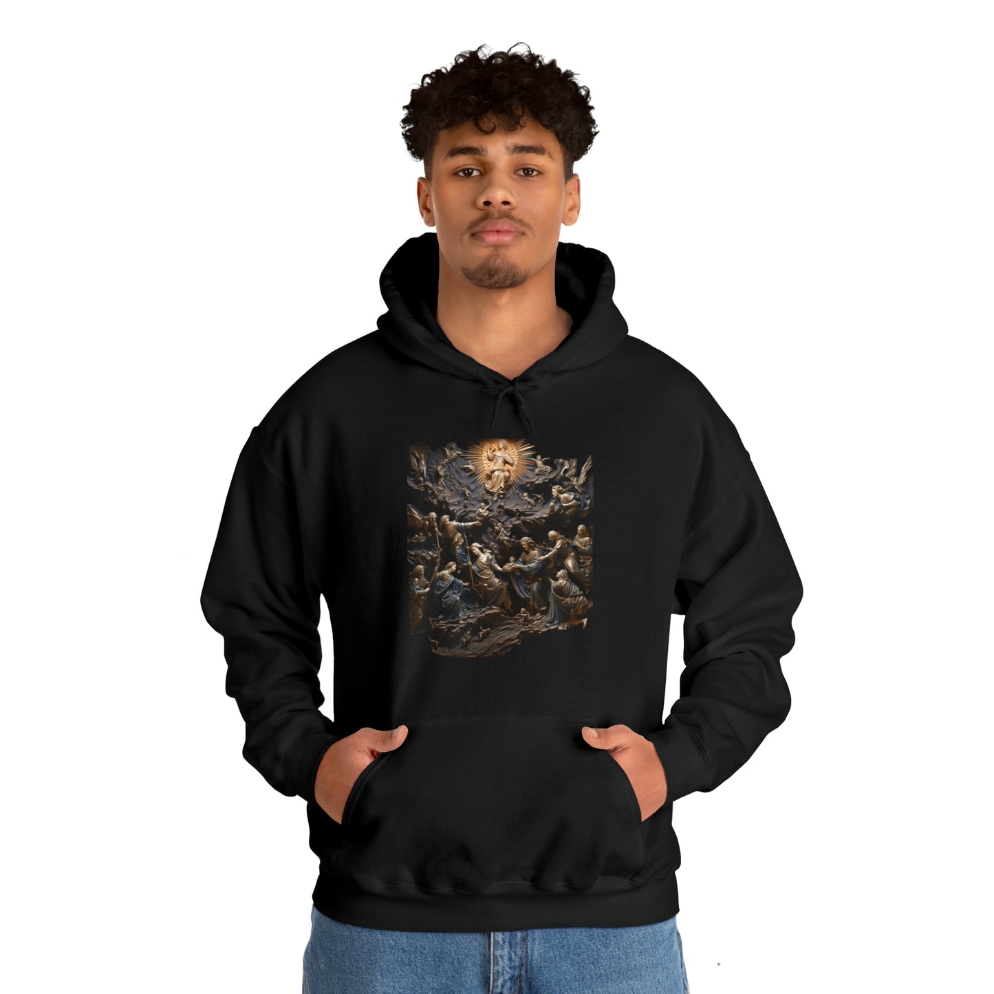 "He Is" God Inspired Hoodie - Heavy Blend