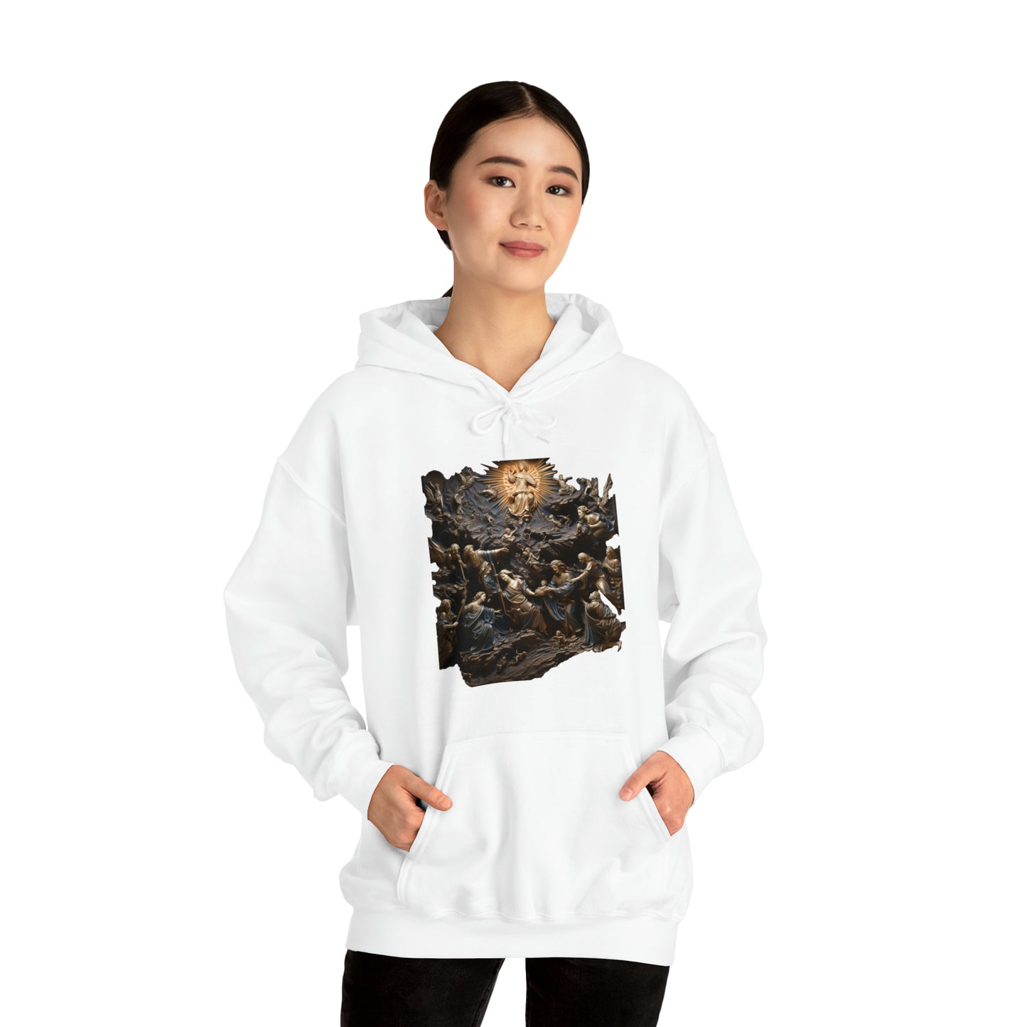 "He Is" God Inspired Hoodie - Heavy Blend