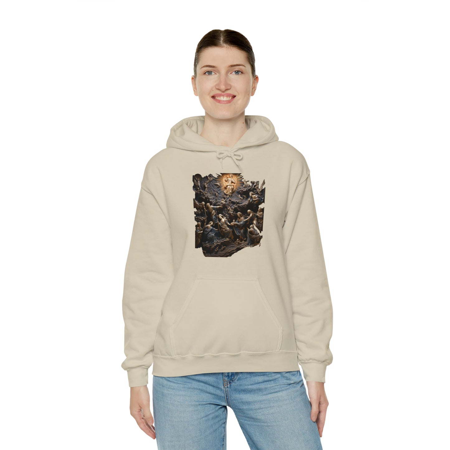 "He Is" God Inspired Hoodie - Heavy Blend