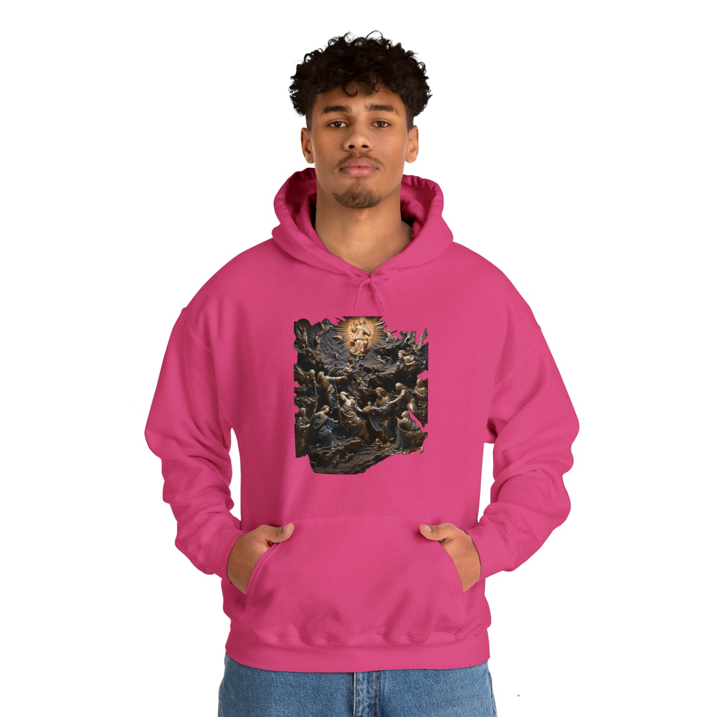 "He Is" God Inspired Hoodie - Heavy Blend