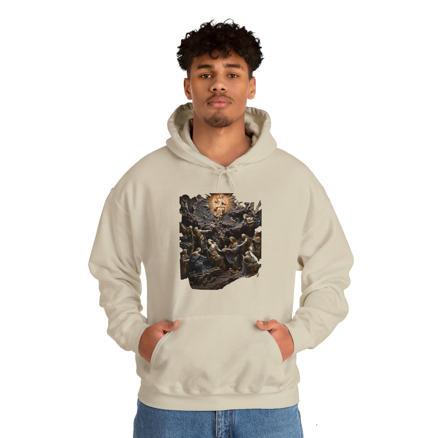 "He Is" God Inspired Hoodie - Heavy Blend