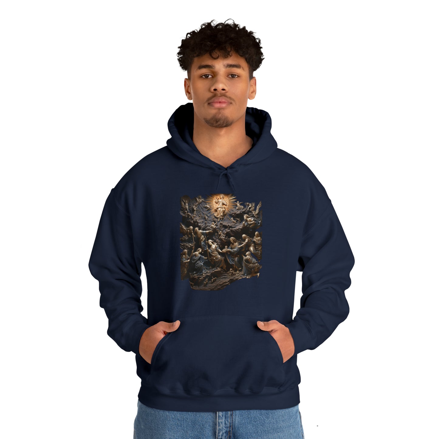 "He Is" God Inspired Hoodie - Heavy Blend