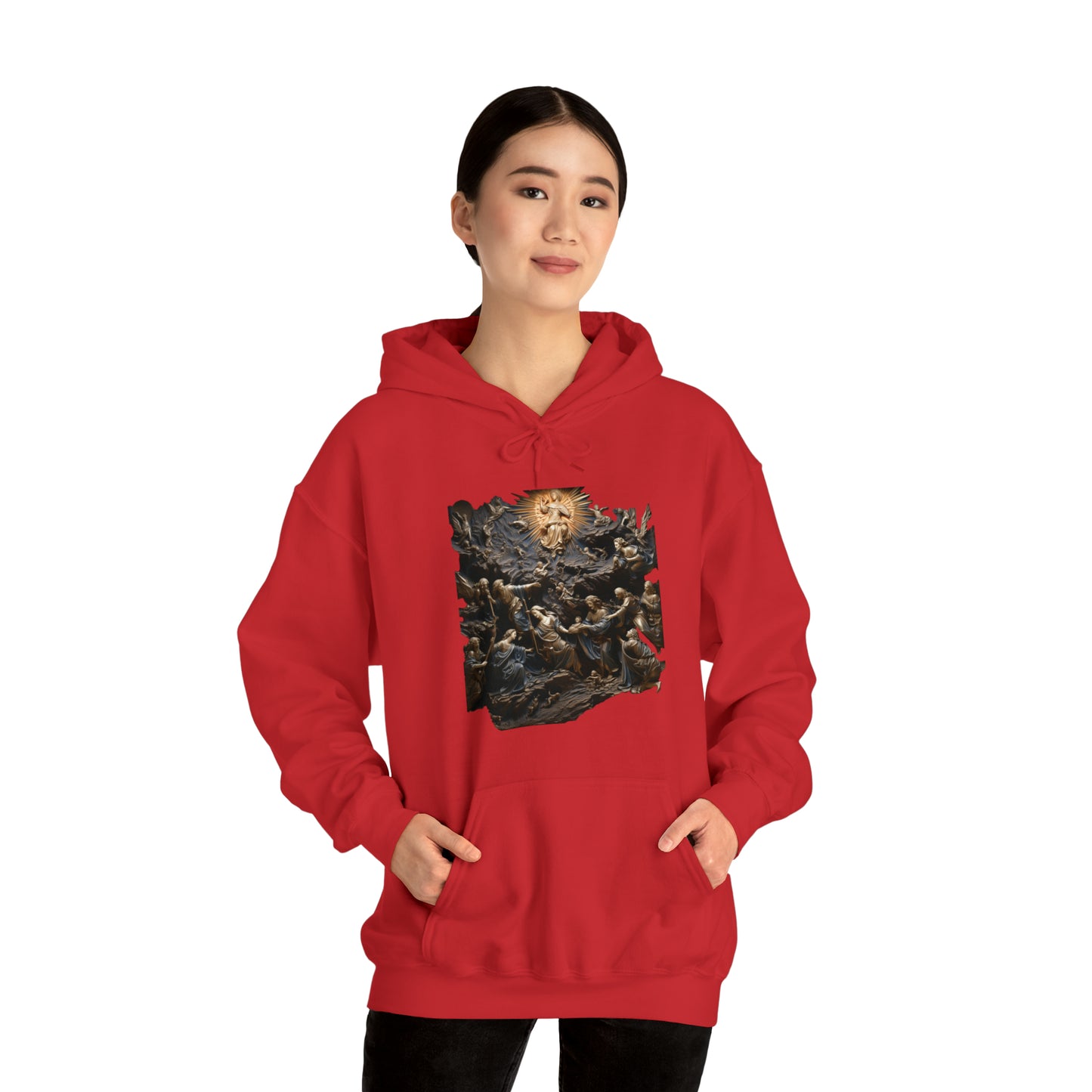 "He Is" God Inspired Hoodie - Heavy Blend