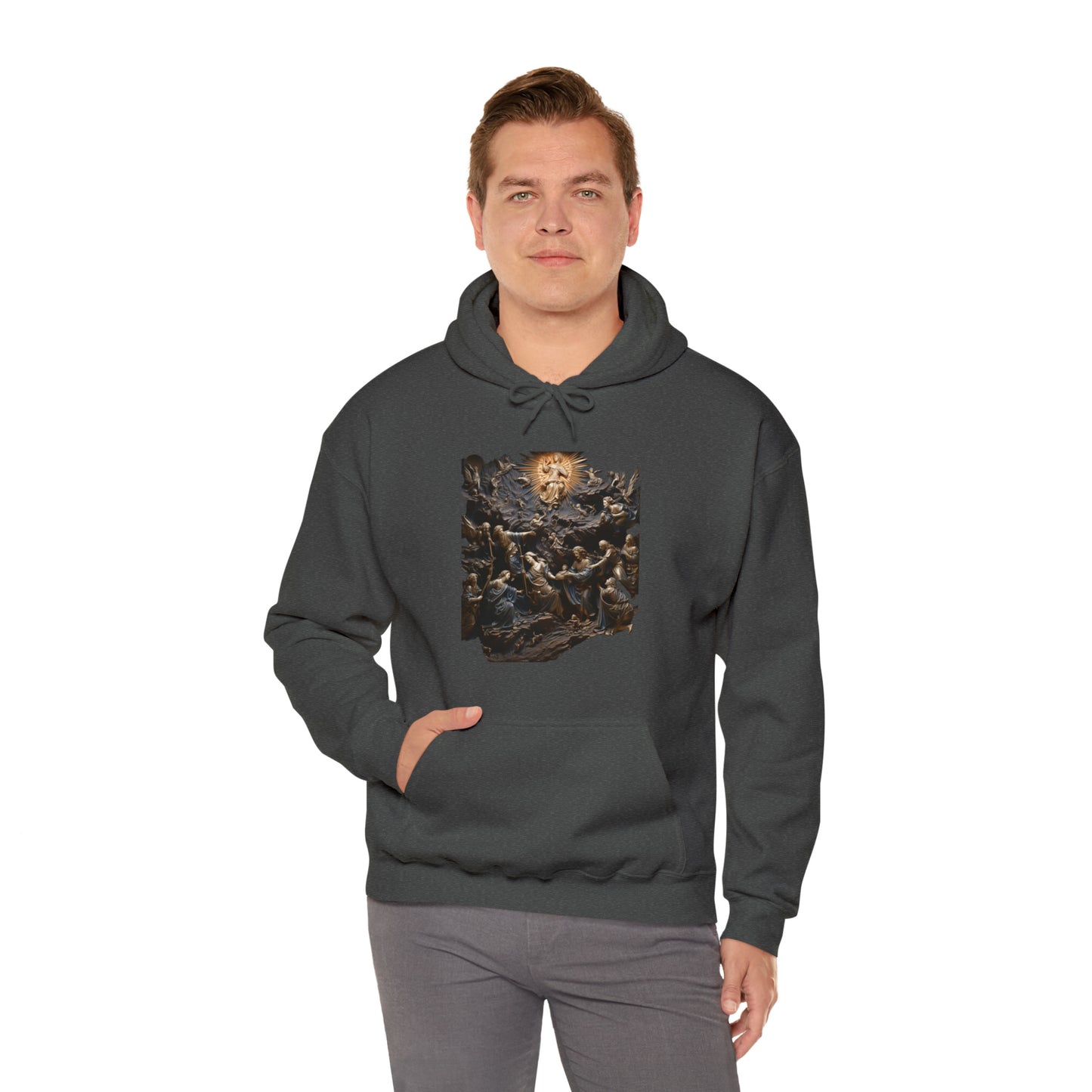 "He Is" God Inspired Hoodie - Heavy Blend